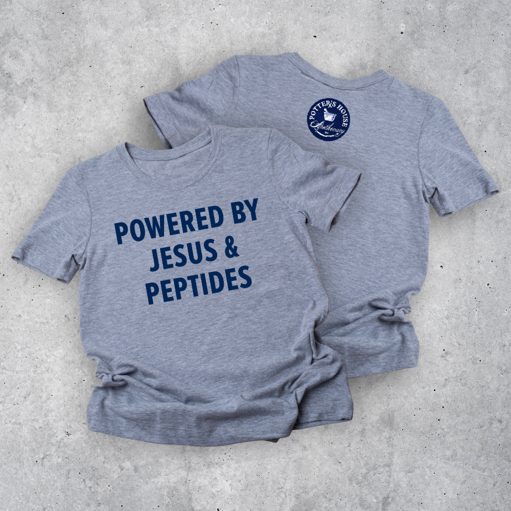 Powered by Jesus & Peptides T‑Shirt
