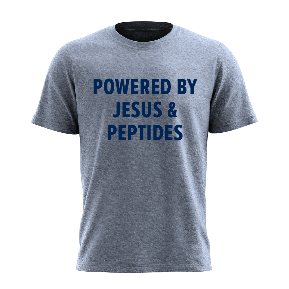 Powered by Jesus & Peptides T‑Shirt