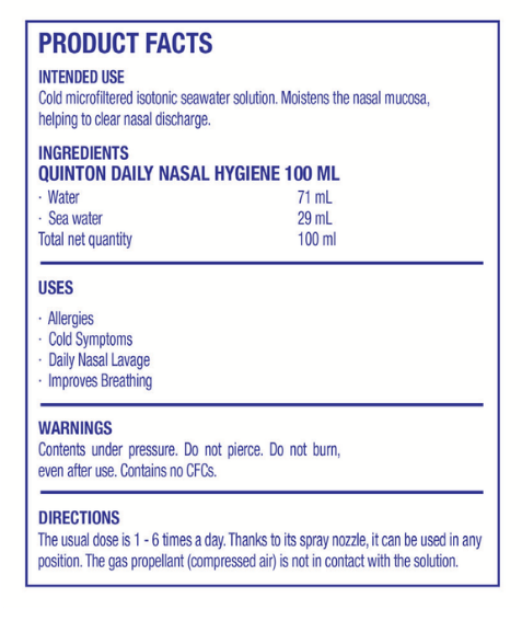Quinton® Daily Nasal Spray