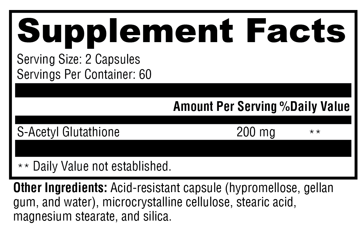 S-Acetyl Glutathione Potter's House Apothecary S-Acetyl Glutathione Potter's House Apothecary