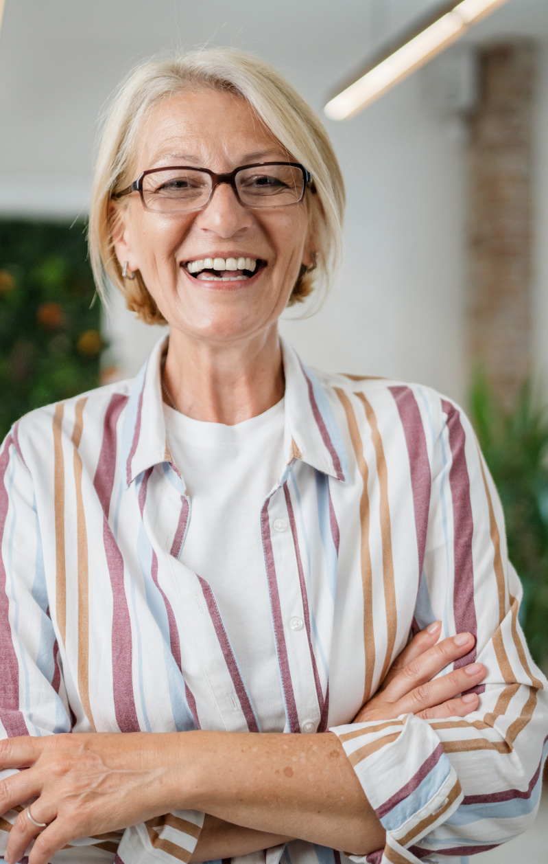 smiling senior woman