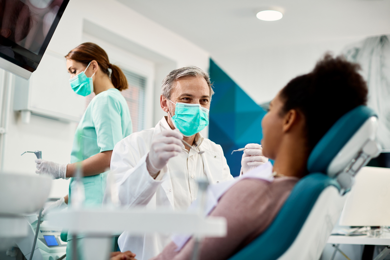 woman at dentist appointment