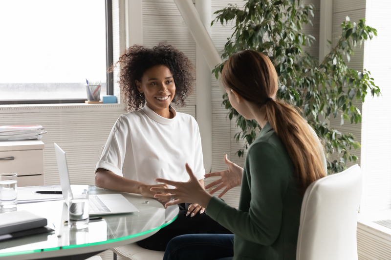 woman getting a hormone consultation